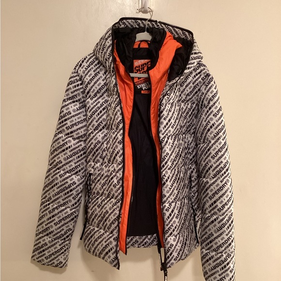 Superdry | White Street Line Puffer Coat - Men - Picture 5 of 15